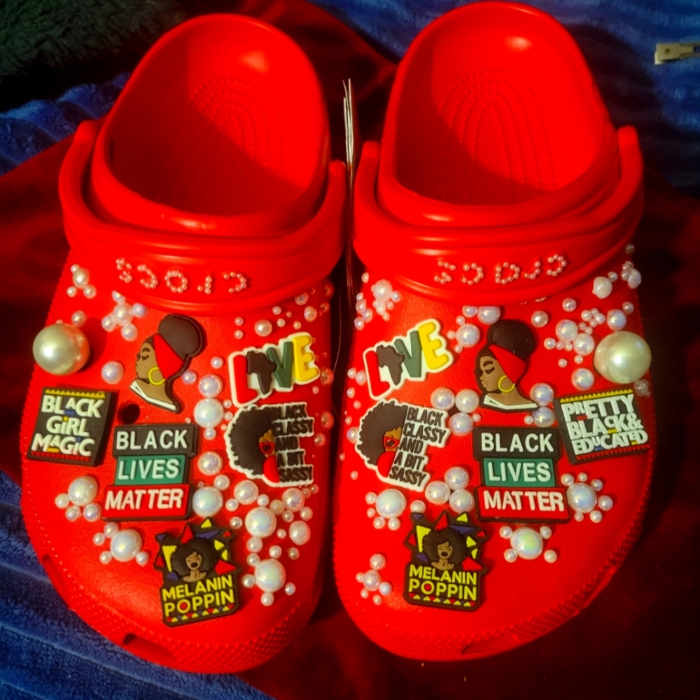 Girl power Custom crocs
